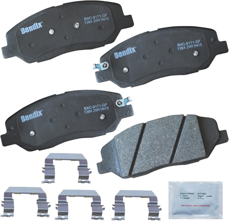 Bendix بطانات الفرامل الأمامية الخزفية Priority1 CFC1384 لهيونداي جينيسيس 2011-2009 - Image 1